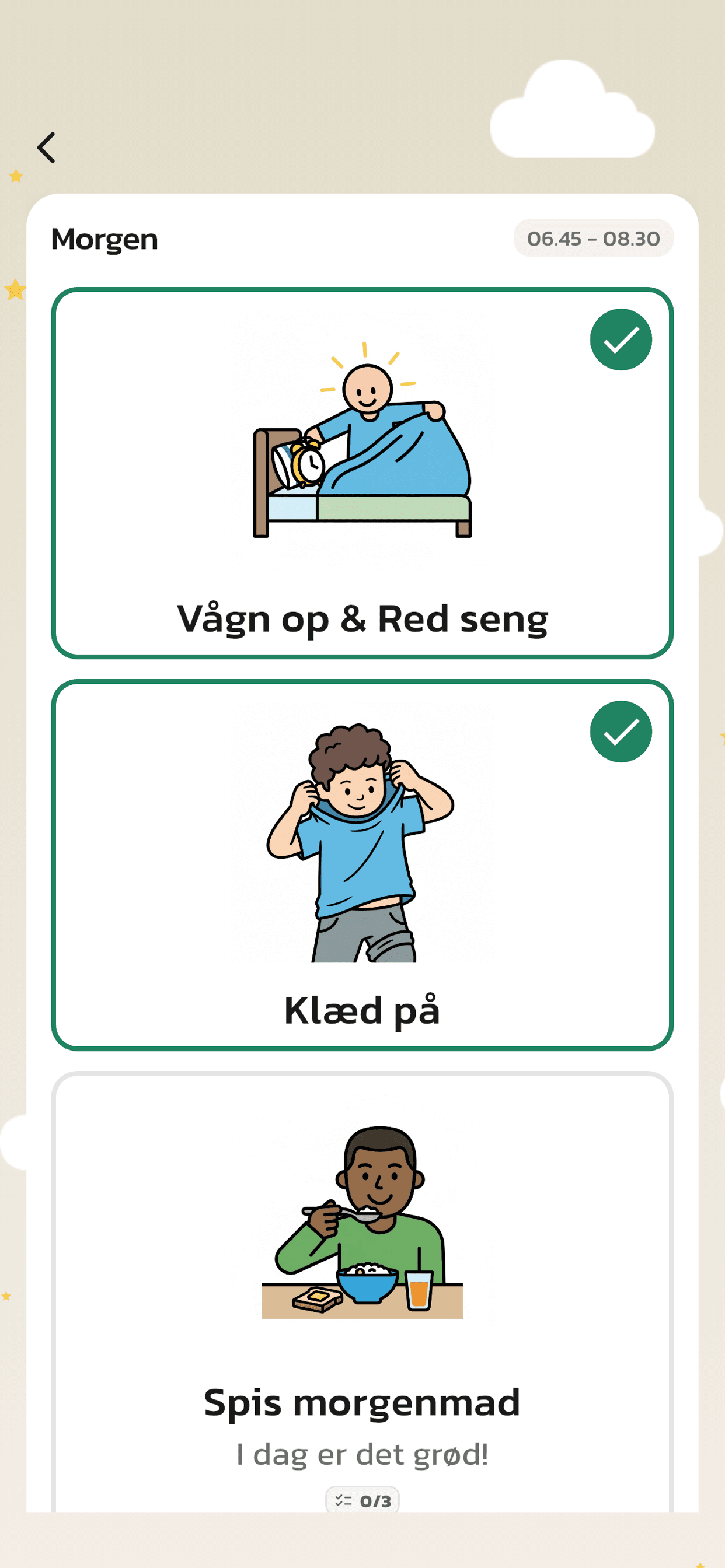 07 caregiver actlike first child routine group with visal support