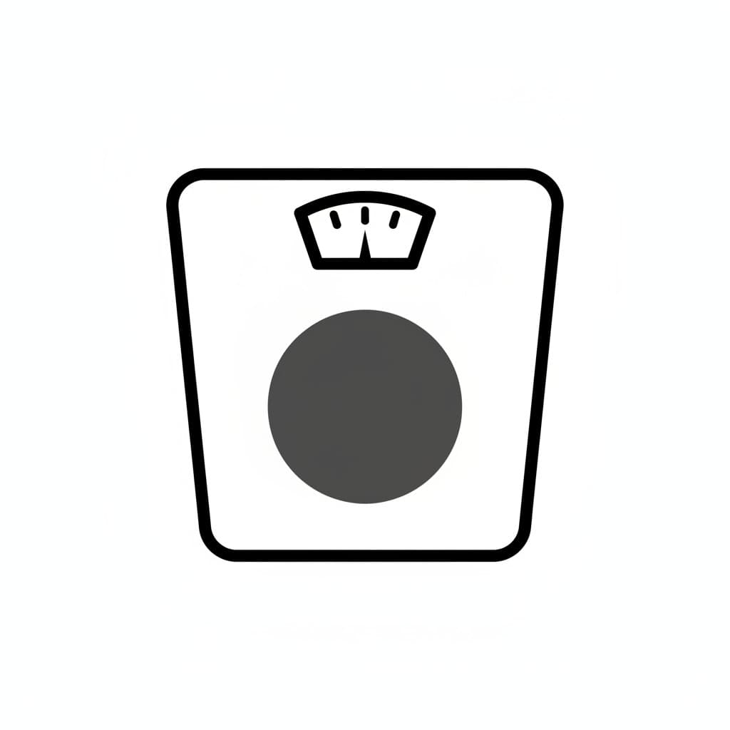 An icon of a bathroom scale.