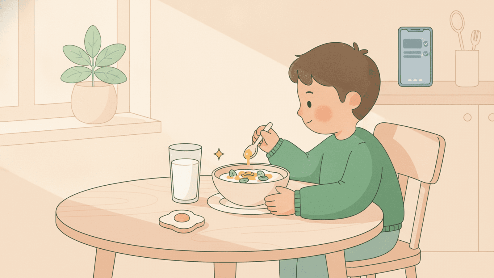 Als je kind niet wil ontbijten: rustige manieren om de dag gevoed te beginnen