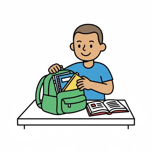 Packa upp läxor