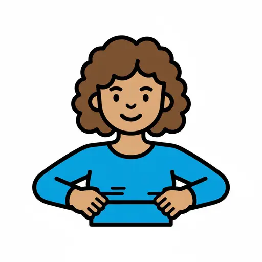 Een meisje trekt tijdens het aankleden een blauw shirt over haar hoofd.