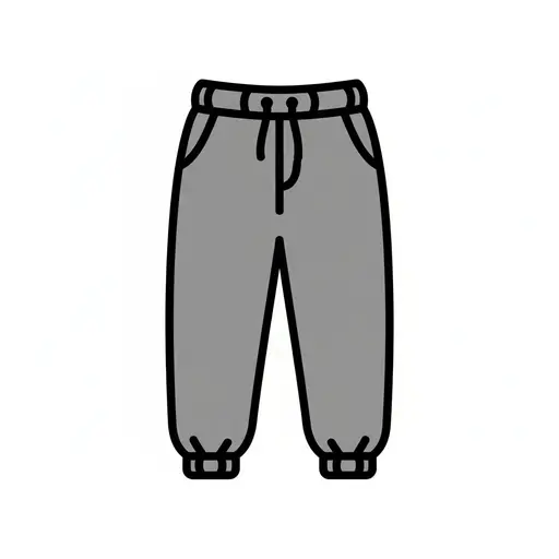 Een grijze joggingbroek.